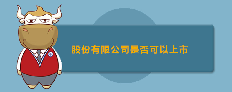 股份有限公司是否可以上市