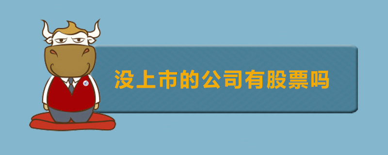 没上市的公司有股票吗