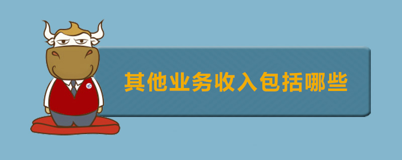 其他业务收入包括哪些