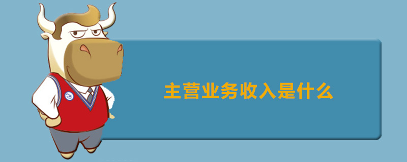 主营业务收入是什么